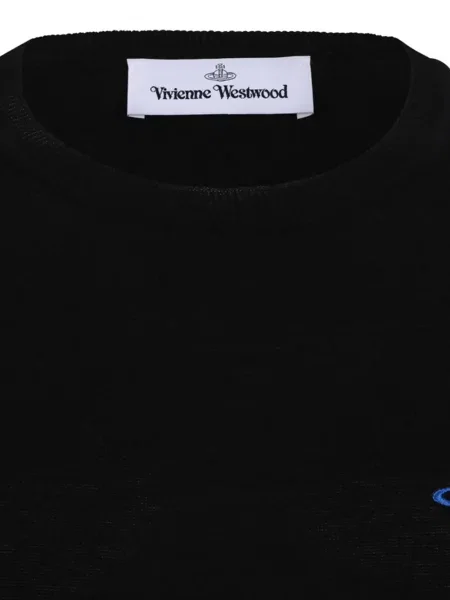Тениска Vivienne Westwood бродирана черно