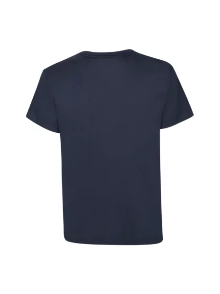 Koszulka polo Pinko z krótkim rękawem z kryształkami niebieska