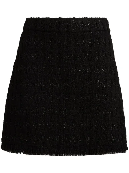 Fusta mini Tory Burch din tweed negru