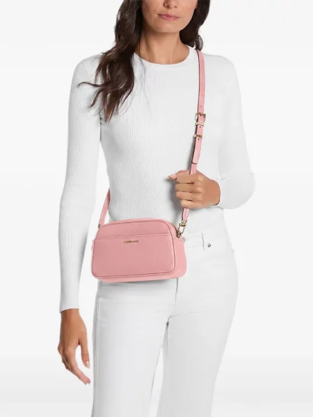 Велурен пуловер Michael Michael Kors розово