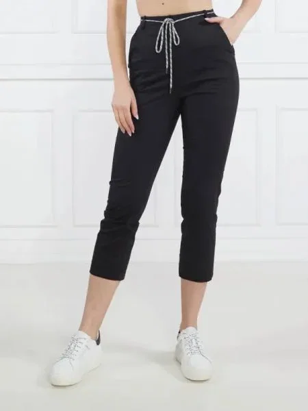 Patrizia Pepe Pantaloni | Cropped Fit negru