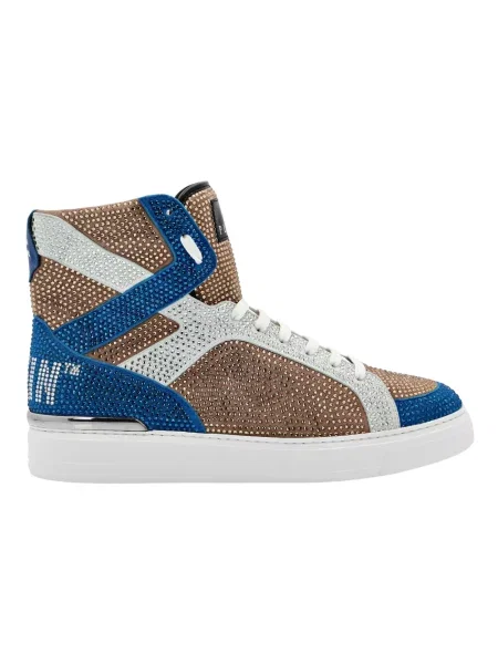 Sneakersy Philipp Plein skórzane beżowe