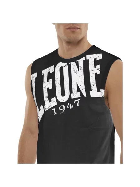 Tričko Leone 1947 bez rukávov čierna