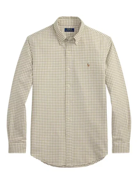 Ριγέ polo Polo Ralph Lauren με κουκούλα με αυτόγραφο λευκό