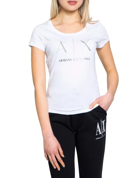 Tricou Armani Exchange alb