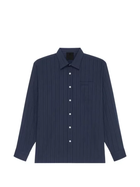 Cămașă Givenchy cu dungi albastru