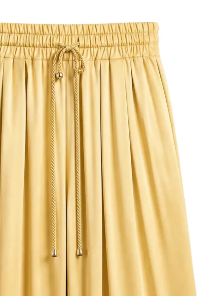 Pantaloni palazzo Danamé cu cordon galben