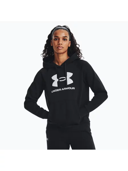 Mikina Under Armour Rival Fleece Big Logo Hoody black/white černá