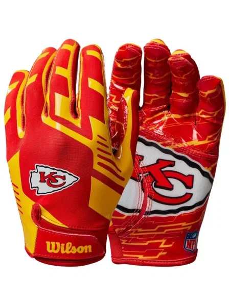 Elastyczne rękawice dla dzieci Kansas City Chiefs białe