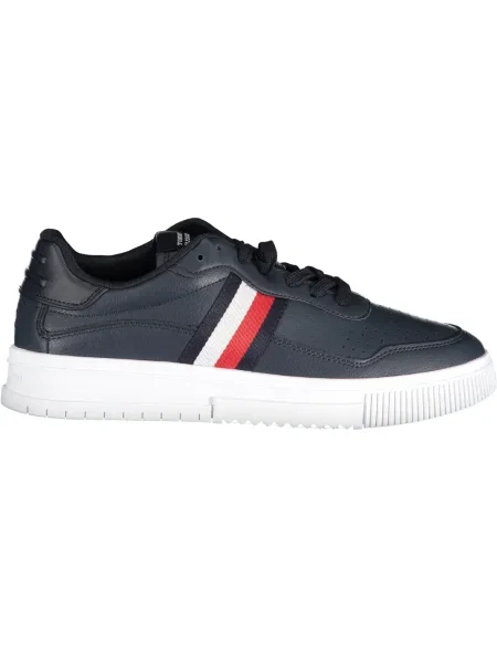 Teniși Tommy Hilfiger din piele cu dungi albastru