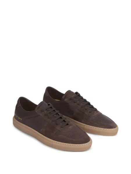Sneakerși Common Projects din piele maro