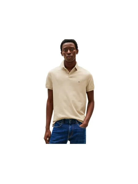 Tenisz stretch póló Tommy Hilfiger bézs
