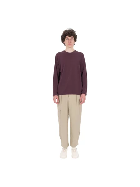 Sweter Roberto Collina z krepy czerwony