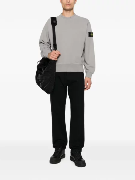 Pulover Stone Island cu strasuri gri