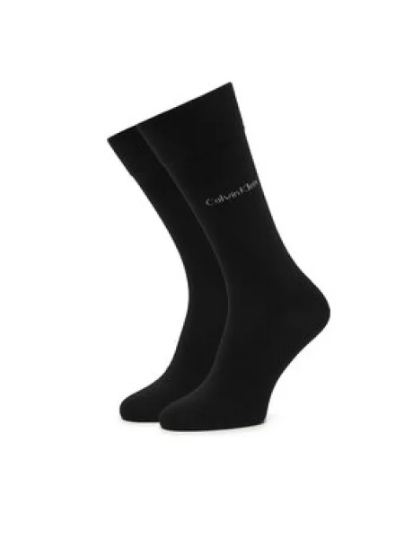 Calvin Klein nogavice z bombažem paket 4 kosov črna