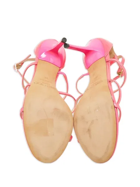 Kožené sandály Jimmy Choo Pre-owned růžové