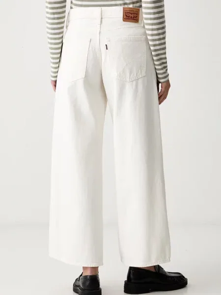 Levi's jeansy wide leg MIDDY WIDE LEG beżowe