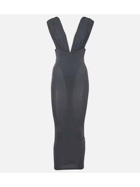 Rochie midi Alex Perry din jerseu până la genunchi de costum gri