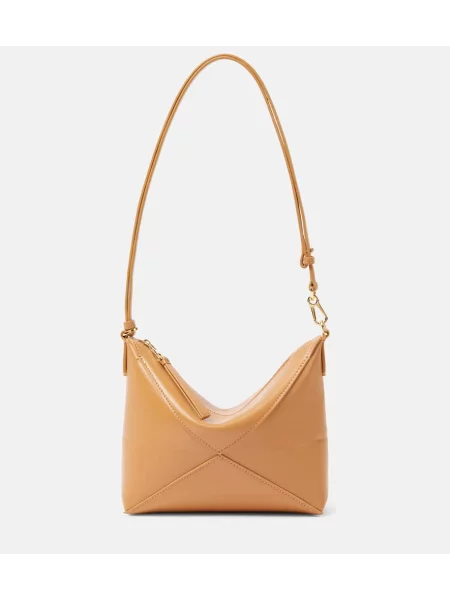 Usnjeni torbica Loewe rjava