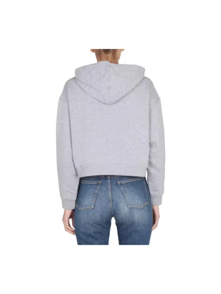 Bluza Stella Mccartney z kapturem z logo szara