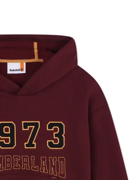 Bluza z kapturem dziecięca Timberland czerwona