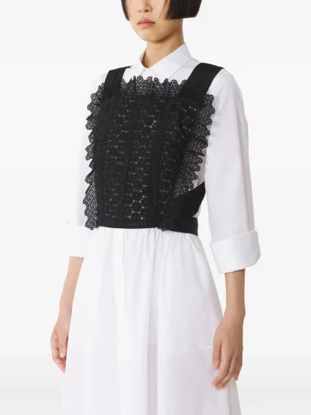 Top Lanvin din dantelă negru