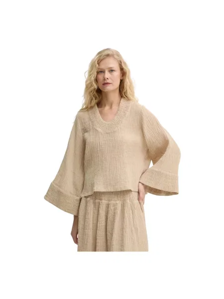 Sweter By Malene Birger beżowy
