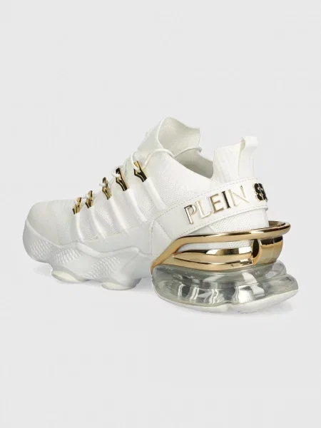Тигровые кроссовки Plein Sport белые