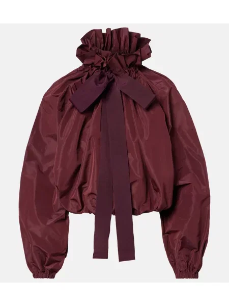 Top Patou z kokardką bordowy