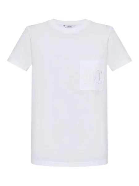 Tricou Max Mara cu broderie alb