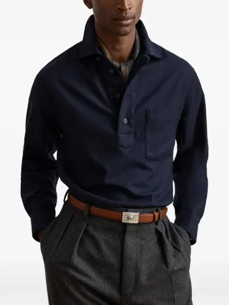 Μακρύς polo Ralph Lauren Purple Label μπλε