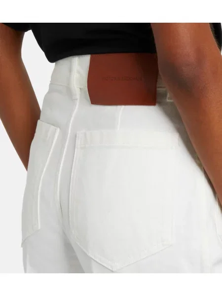 Blugi cu picior larg Victoria Beckham alb