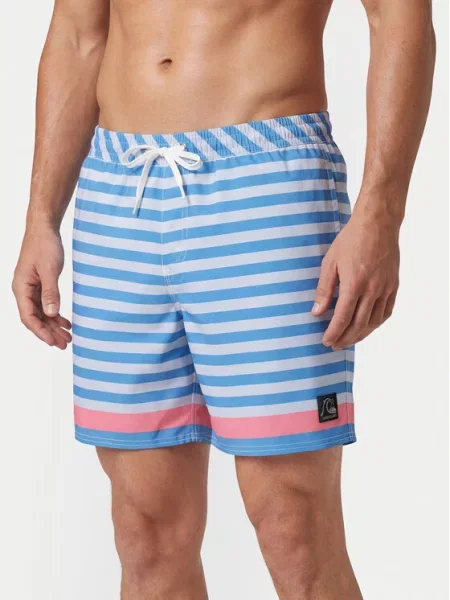 Quiksilver Úszónadrág Original Btz Stripe Volley 17 Straight Leg kék