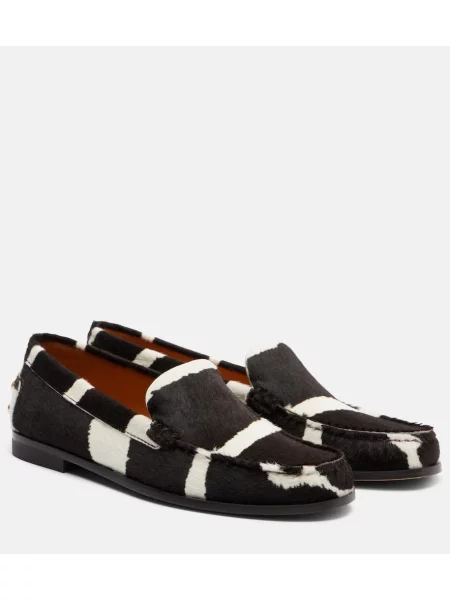 Pantofi loafer Tod's cu imagine negru