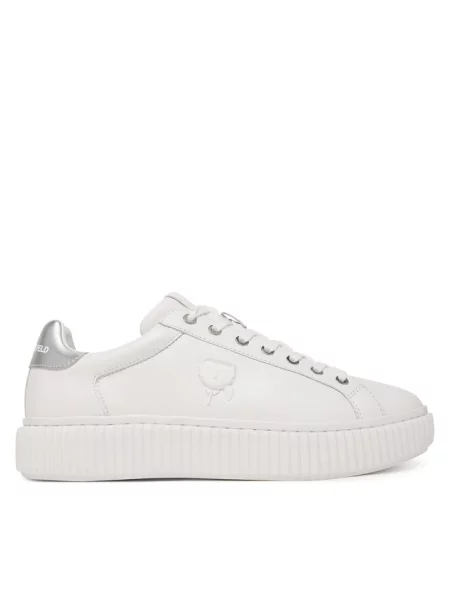 Sneakersy KARL LAGERFELD białe