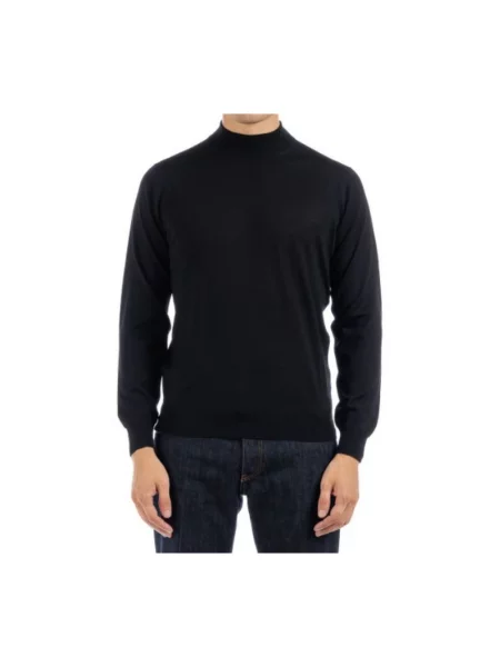 Sweter Filippo De Laurentiis z kapturem czarny