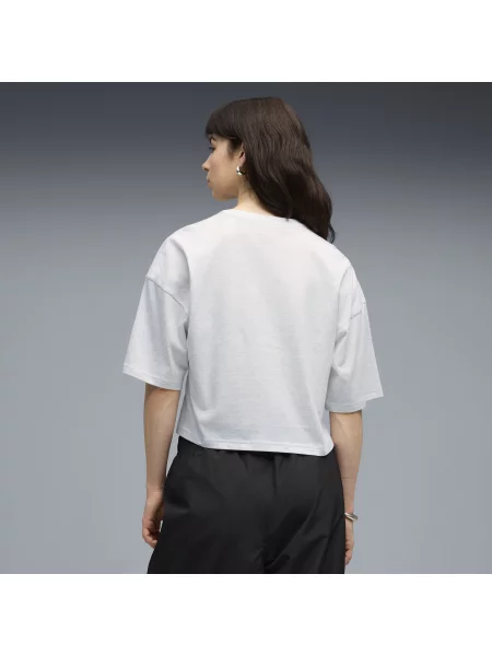 PUMA krótka koszulka oversize WARDROBE ESS Odzież S biały