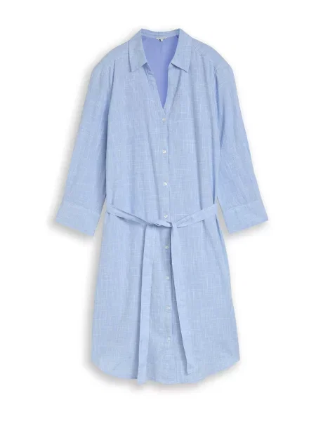 TOM TAILOR Rochie tip bluză azuriu