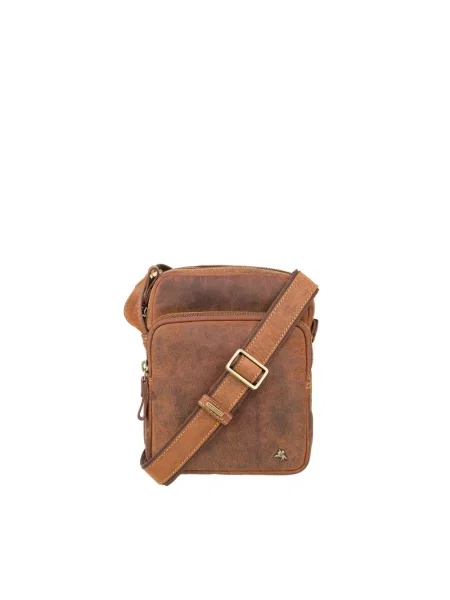 Кожаная сумка Visconti коричневая