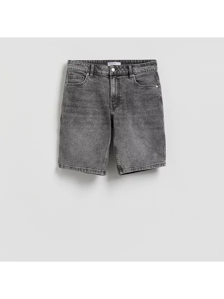 Reserved Straight farmer rövidnadrág világos szürke