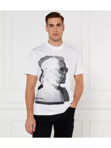 Karl Lagerfeld Jeans Tricou alb