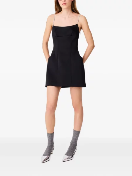Rochie mini Maje cu spatele deschis negru