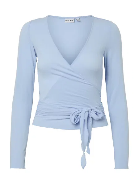 PIECES Tricou PCRoya deschis albastru