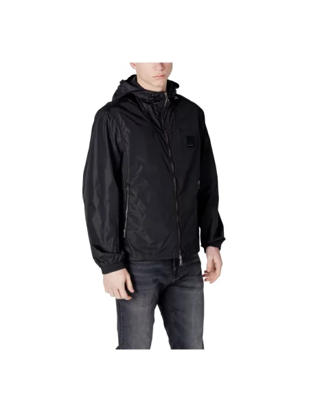 Armani Exchange Kurtki Mężczyzna L Kurtka z kapturem czarny