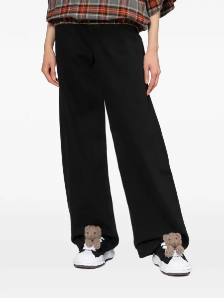 Blugi cu picior larg Agolde clasici cu 5 buzunare negru