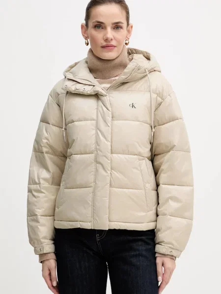 Calvin Klein Jeans kurtka przejściowa beżowy