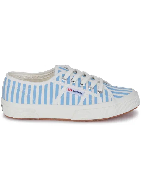 Teniși Superga cu dungi cu imagine albastru