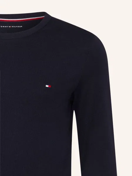 Tommy Hilfiger Koszulka Z Długim Rękawem blau biała