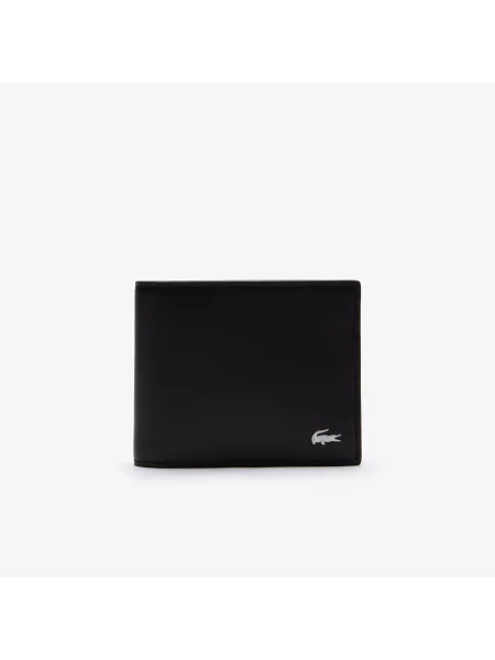 Lacoste Portfel Fitzgerald Leather Six Card czarny