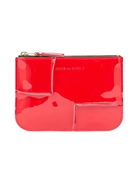 Portfel Comme Des Garcons skórzany czerwony